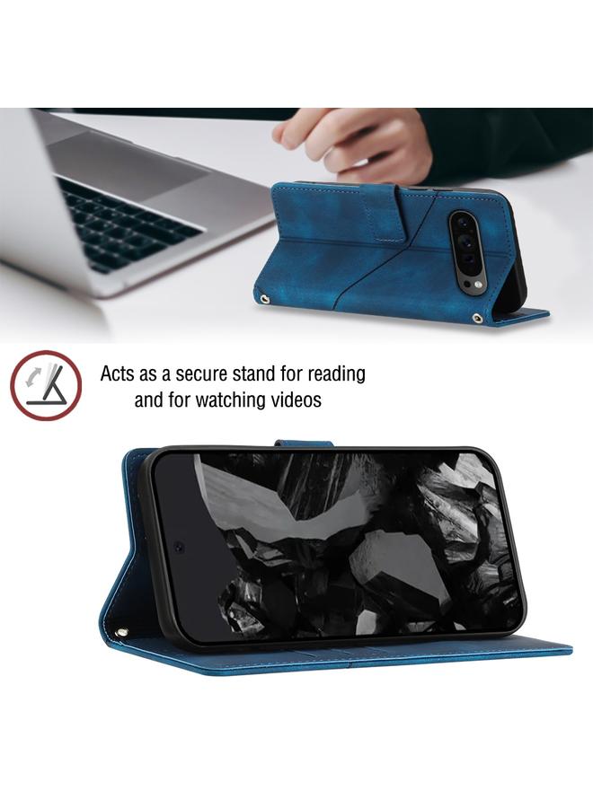 S-TOP Case For Google Pixel 9 Pro XL Skin-feel Embossed Leather Phone Case - Image 5