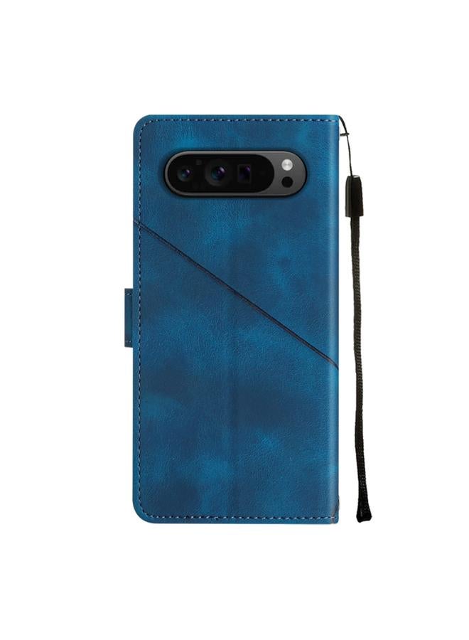 S-TOP Case For Google Pixel 9 Pro XL Skin-feel Embossed Leather Phone Case - Image 3