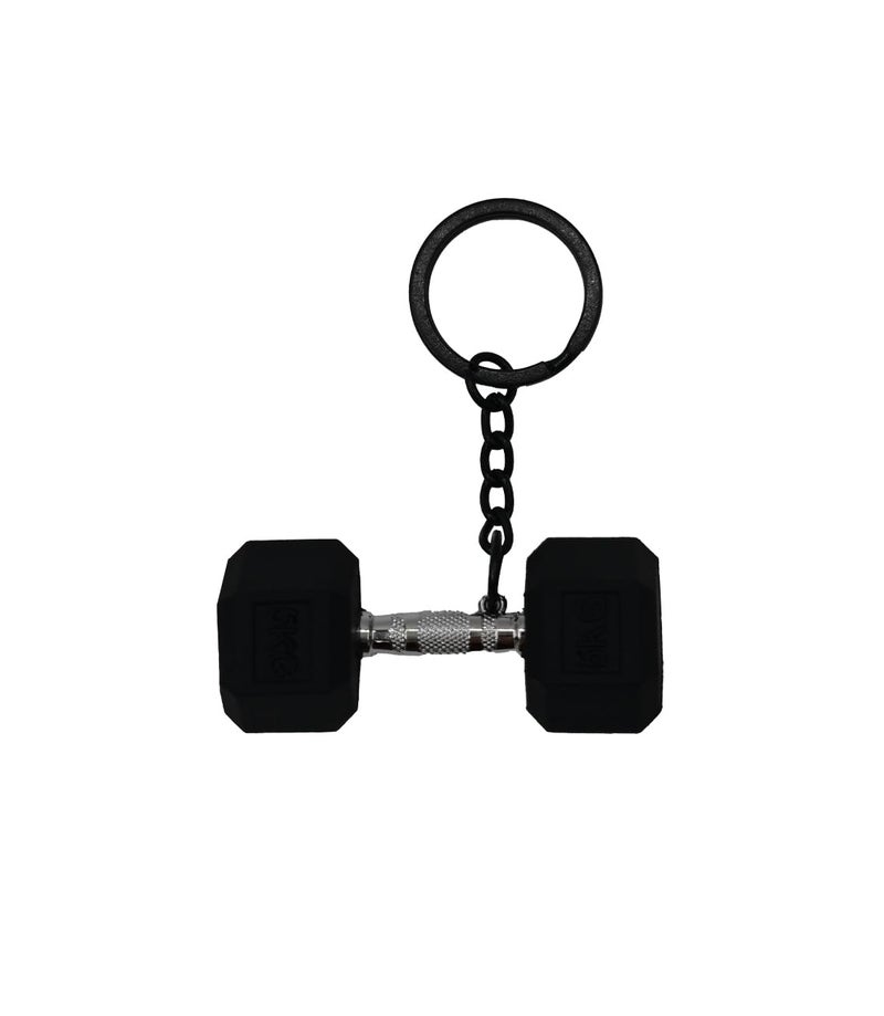 VIGUEUR Mini Dumbbell Keychain - Barbell Keychain for Fitness Enthusiast, Black - Image 4