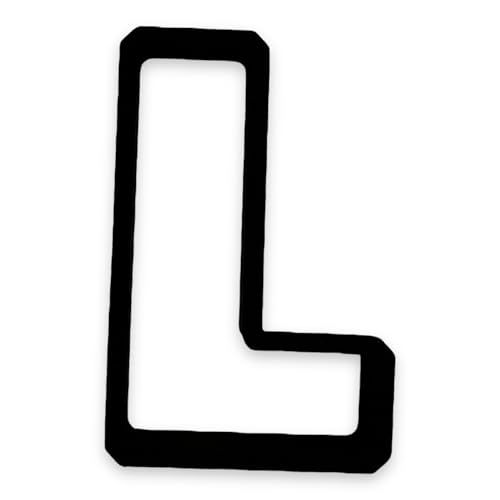 Bundle of Fun L Capital Block Letter Cookie Cutter with Easy to Push Design (4 inch) - Image 1
