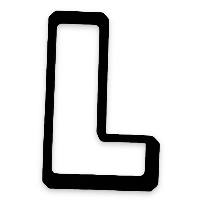 Bundle of Fun L Capital Block Letter Cookie Cutter with Easy to Push Design (4 inch) - Image 2