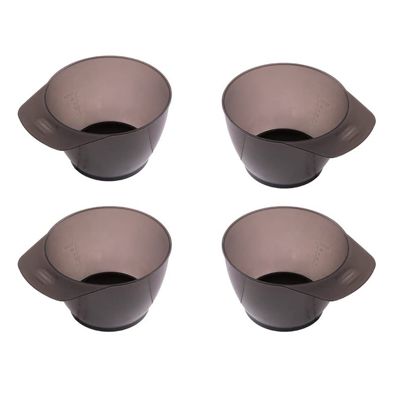 GSHLLO 4 PCS Plastic Hair Color Mixing Tint Bowls Hair Dye Tinting Tools for Salon Hairdressing
