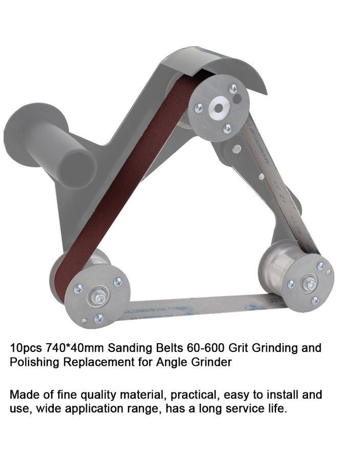 NIBEMINENT 10-Piece Sanding Belt Set Red  - Image 5