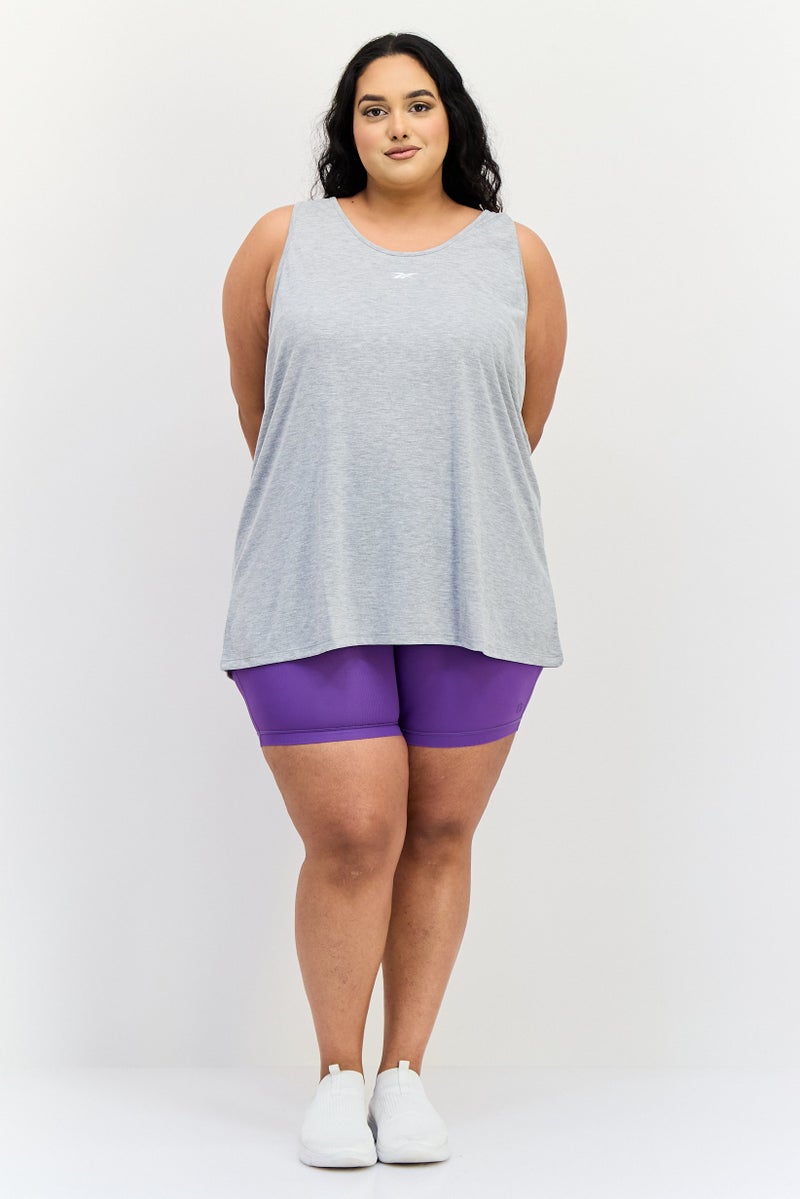 Reebok Women Plus Fit Sleeveless Training Tank Top, Grey - Image 3