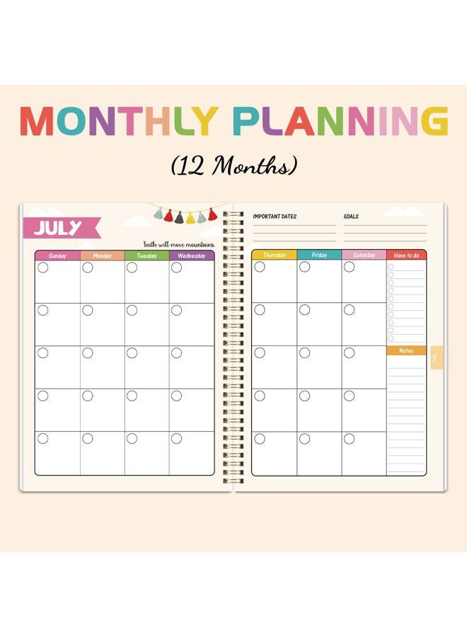 Lortarl Undated Teacher Planner - Teacher Planners 8.5 x 11, Teachers Lesson Plan Book, Teachers Lesson Planner 2026-2027 with Stickers and Inner Pocket - Image 3