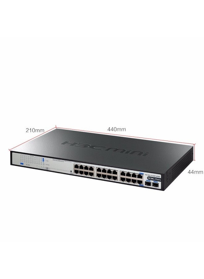 H3c 24-port Gigabit Poe Switch, Unmanaged Enterprise-grade Switch, Ethernet Splitter Rack-mounted, 24 Gigabit Ethernet Ports + 2 Gigabit Fiber Ports S1226f-pwr - Image 4
