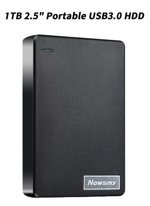 Expansion Portable External Hard Drive 1TB Hard Drive 2.5 Inch USB3.0 HDD Storage，The most important feature: Dual disk design, more secure data storage