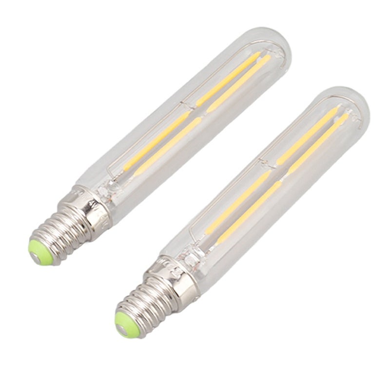 E14 LED Tube Bulb: 4W 220-240V 2300K Transparent 2 Pack - Flicker-Free Energy Saving Tubular Light Bulb for Home Bedroom Living Room Office - Image 5