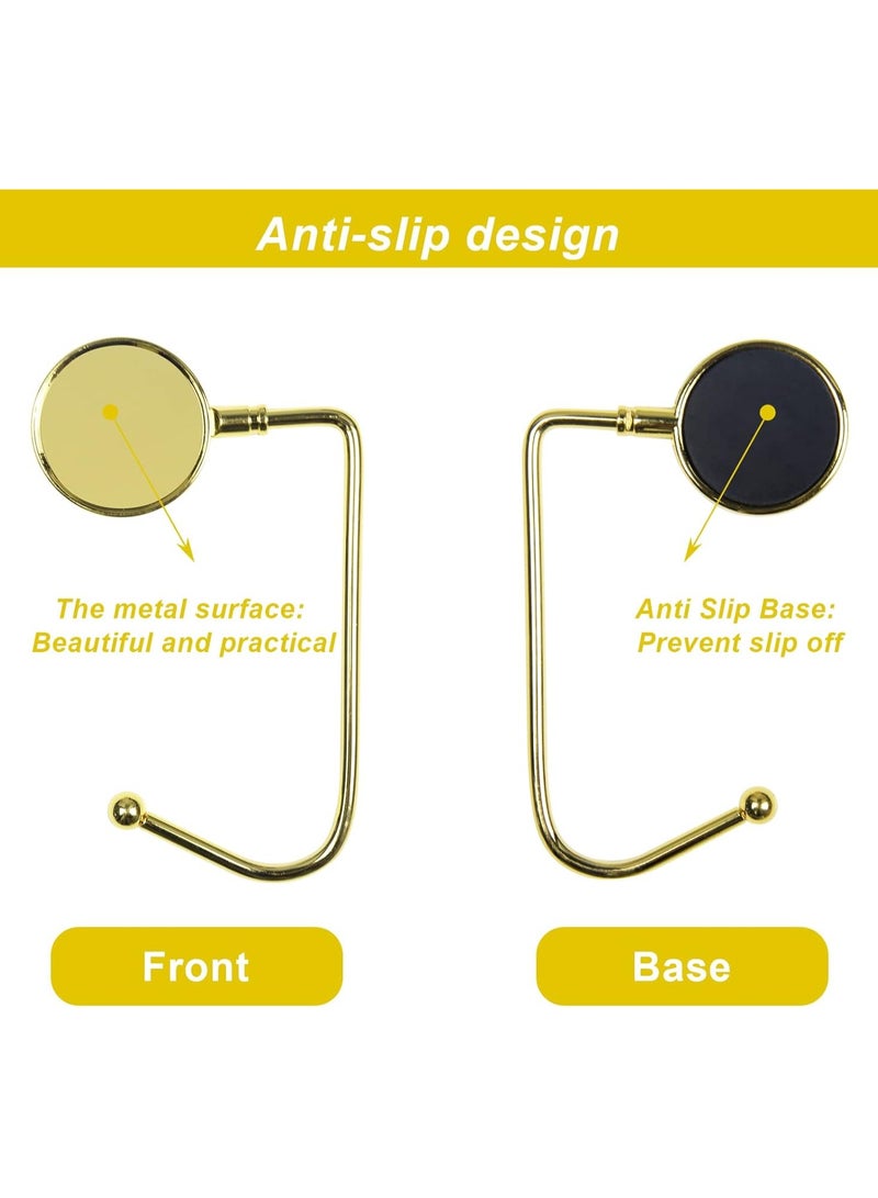 Vitacelli 2-Pack Metal Hook Hangers – Safety Grip Clips for Bags, Stockings & Party Decorations – Mantel & Table Hanging Hooks  - Image 2