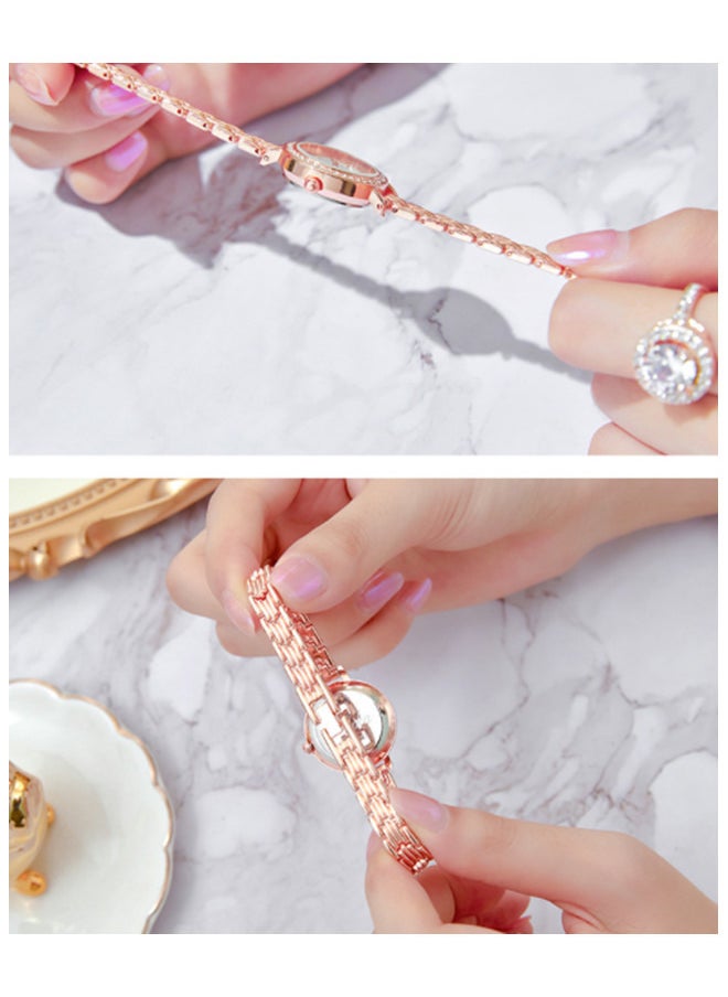 lushika - 5 in 1 Watch Set for Women with Necklace Bracelet Ring and Earring - Image 1