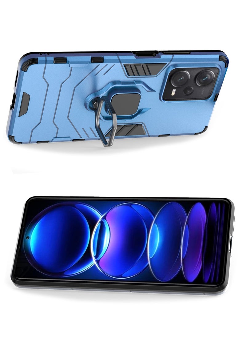 Redmi Note12 PRO+ 5G Case Cover with Bracket, Kickstand Shell Back Cover Scratch-Resistant Shock-Absorbing Protector Accessories Kickstand Stand Magnetic Car Ring Holder Protection