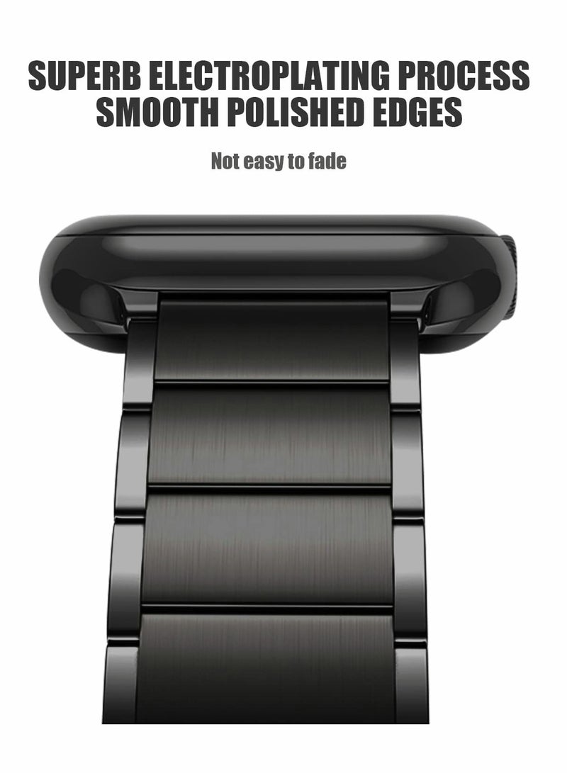 KASTWAVE Metal Straps Compatible with Apple Watch 45mm/44mm, Magnetic Metal iWatch Replacement Bands - Image 4