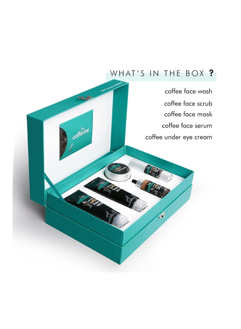 إم كافيين مجموعة هدايا العناية ببشرة الوجه للنساء والرجال مجموعة مكونة من 5 قطع - Image 2