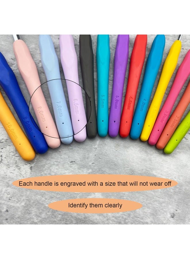 Mdoker Size J/10(6mm) Crochet Hook,Extra Long Crochet Hooks for Arthritic Hands,Ergonomic Grip Soft Handles for Beginners and Experiecced Crochet Lover ,Comfortable/Easy to Use - Image 4