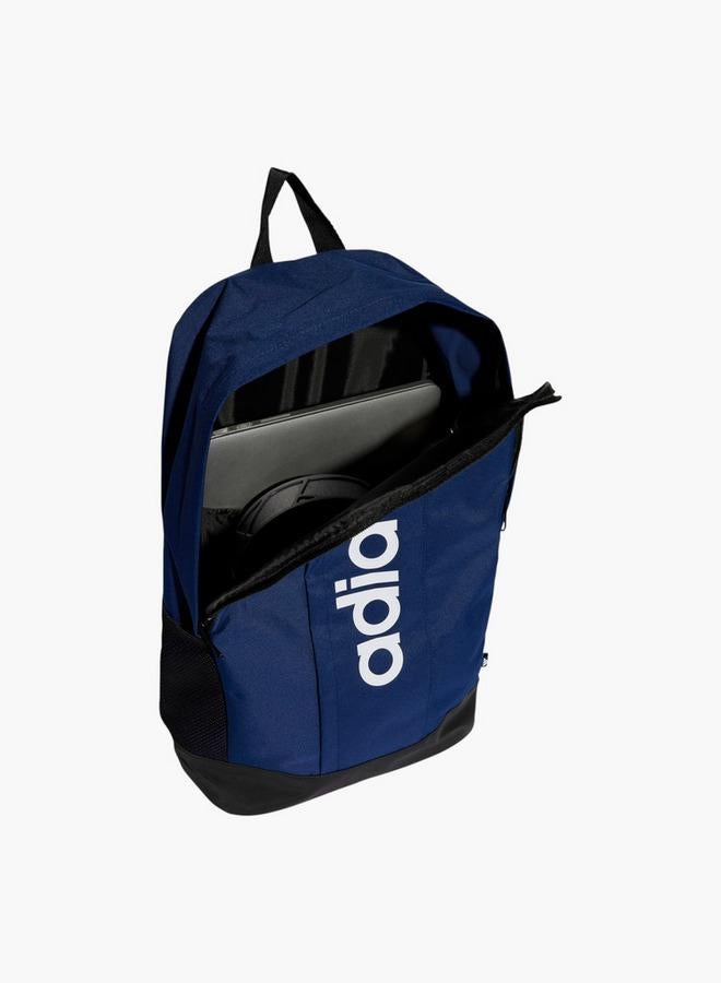 Adidas Logo Print School Backpack With Adjustable Straps And Zip Closure - Image 3