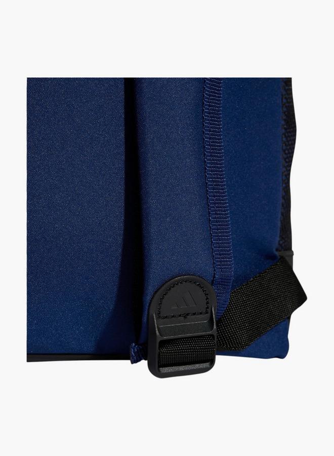 Adidas Logo Print School Backpack With Adjustable Straps And Zip Closure - Image 4