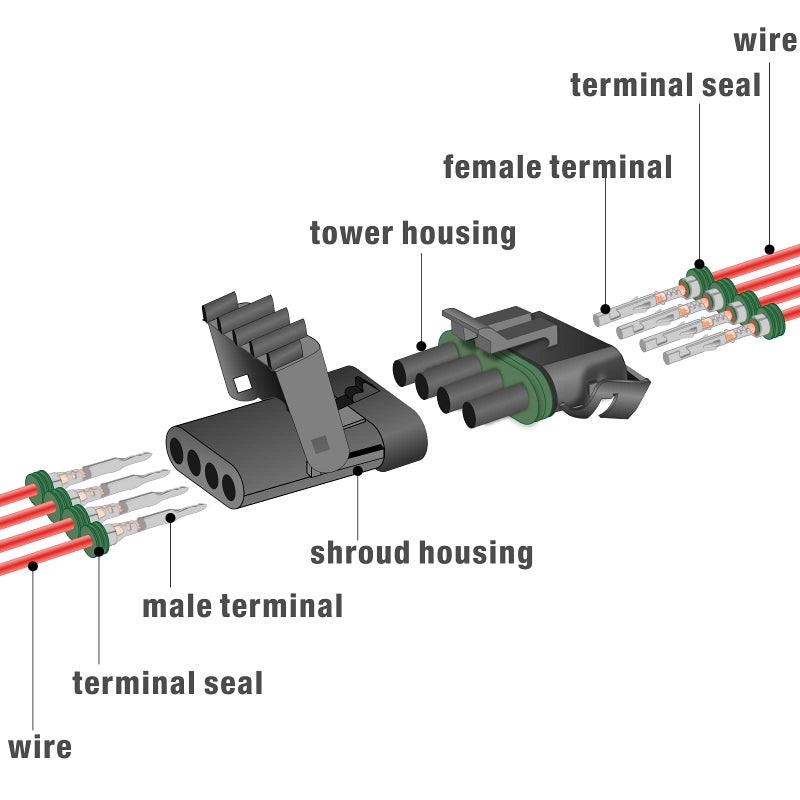 IWISS iCrimp Weather Pack Crimper Tools for Delphi APTIV Packard Weather Pack Terminals Metri-Pack Connectors for Sealed Terminals - Image 5