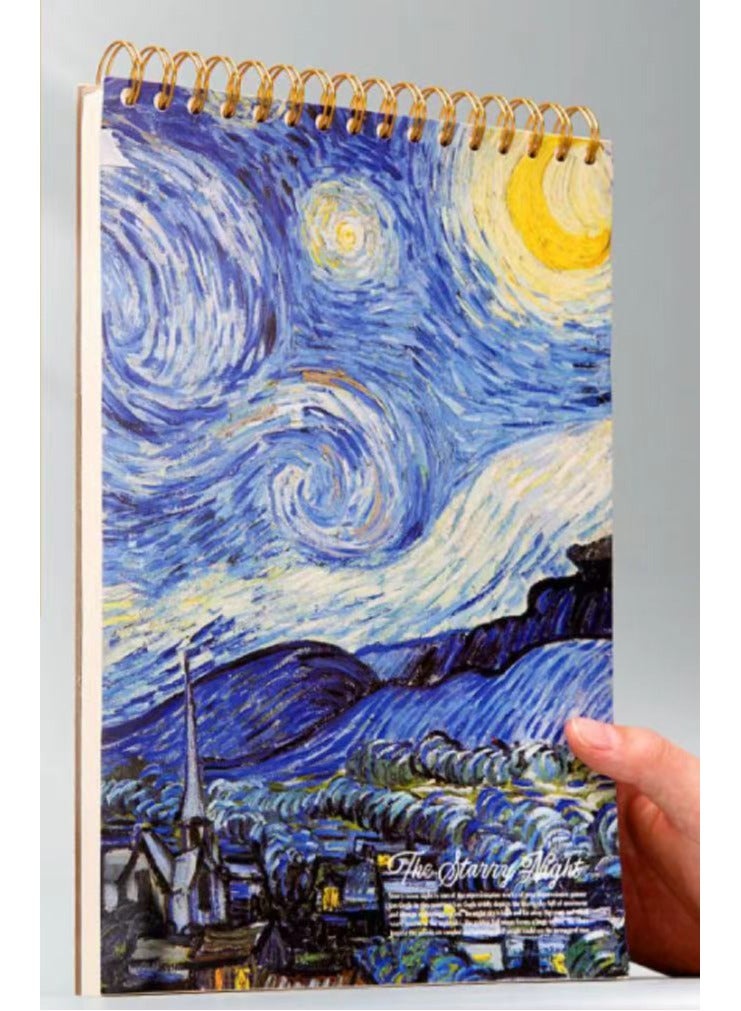 Nariele A4 Van Gogh Oil Painting Style And Depiction Book