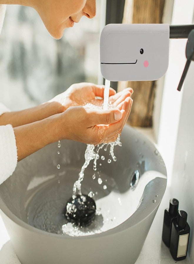 FOYTOKI Whale-Shaped Silicone Faucet Cover for Safety Soft Tub Spout Protector in Gray and Easy to Install Fits Bathtub Faucets Splash Guard for Bathroom Use - Image 4