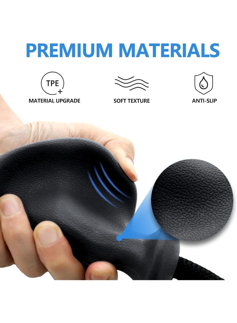 حبل تراي زوجي ملحقات تدريب القوة المريحة لتدريب القوة في الأماكن المغلقة للصدر، والعضلة ذات الرأسين، والعضلة ثلاثية الرؤوس، والدالية، والعضلات المفتولة، والبطن، ومحطة الطاقة، وحامل سميث، ومضاد للكالو - Image 2