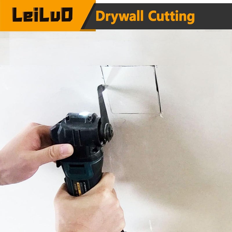 LEILUO 6 Pcs Oscillating Tool Blade Drywall & Multi-Material Cutting Universal Multitool Accessories Fit for DeWalt Makita & More - Image 3