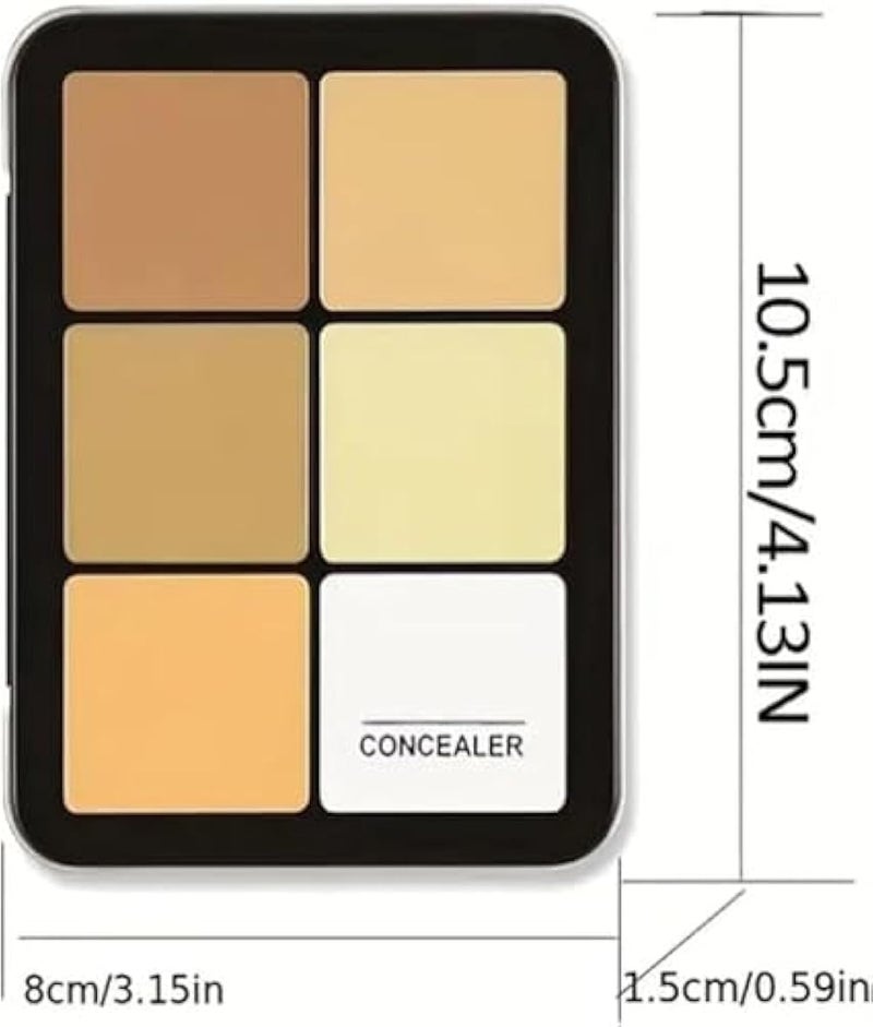 Contour Blush Palette, 12 Colors Concealer Rouge Contour Palette, 6 Rouge + 6 Contour Concealer Makeup Creamy Blush Matte Buildable - Image 2