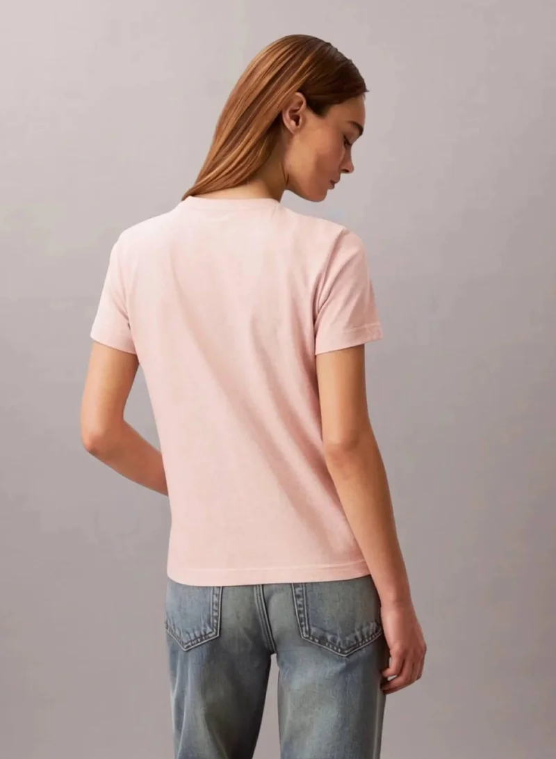 Calvin Klein Jeans Cloud Pink Jersey T-Shirt for Women | Best Price UAE