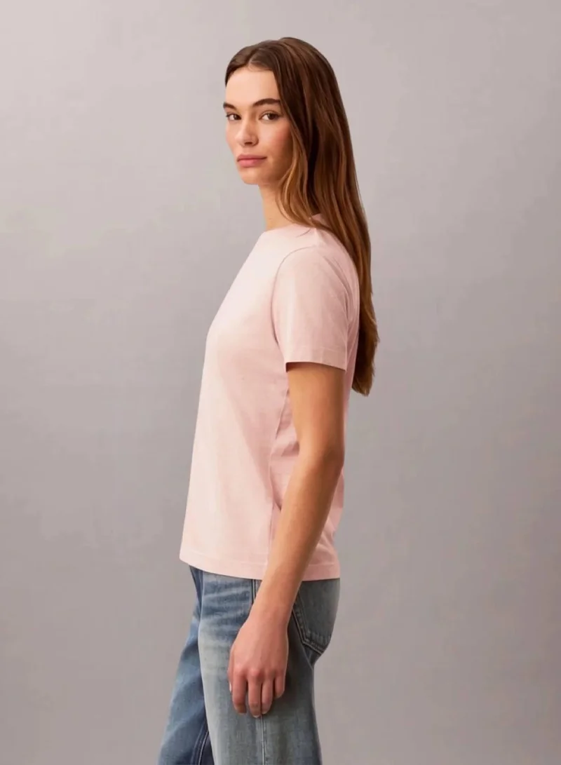Calvin Klein Jeans Cloud Pink Jersey T-Shirt for Women | Best Price UAE