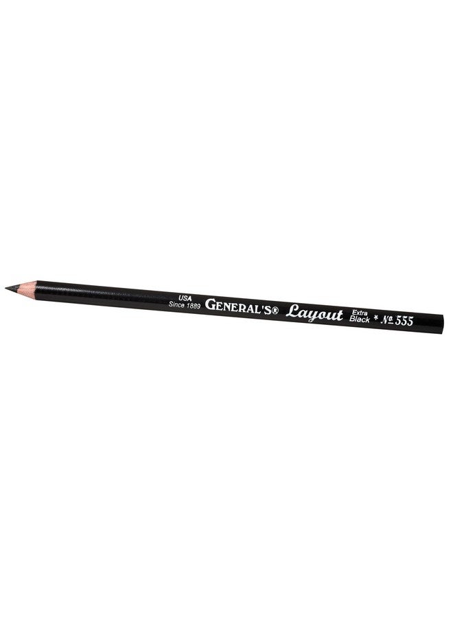 General's Generals Mini Drawing Kit - Set of 5 Includes 3 Drawing Pencils, Layout Pencil, and Eraser, Black - 525BP - Image 2