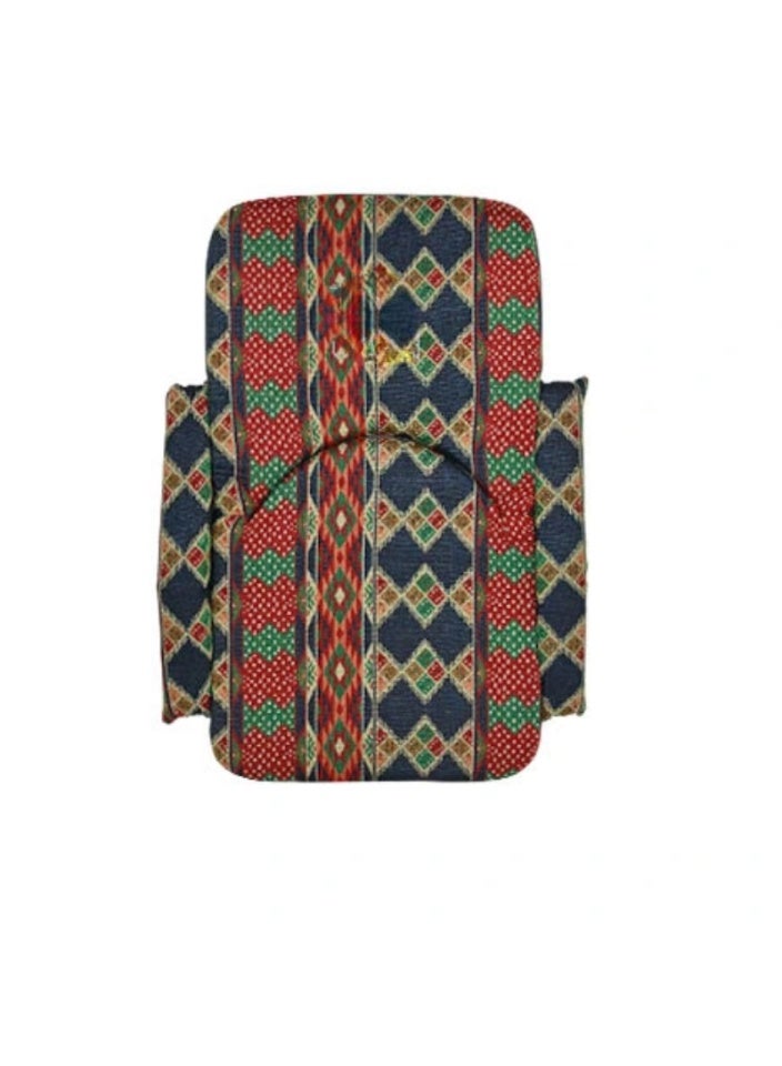 سمارت هوم كرسي أرضي فاخر قابل للطي مع مسند ذراع – كرسي استرخاء ، مريح للاسترخاء ، دعامة ظهر مريحة، طي سهل للتخزين، مثالي لغرفة المعيشة والألعاب ، بحجم 55×50×50 سم - Image 3