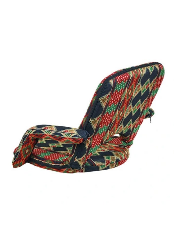 سمارت هوم كرسي أرضي فاخر قابل للطي مع مسند ذراع – كرسي استرخاء ، مريح للاسترخاء ، دعامة ظهر مريحة، طي سهل للتخزين، مثالي لغرفة المعيشة والألعاب ، بحجم 55×50×50 سم - Image 2