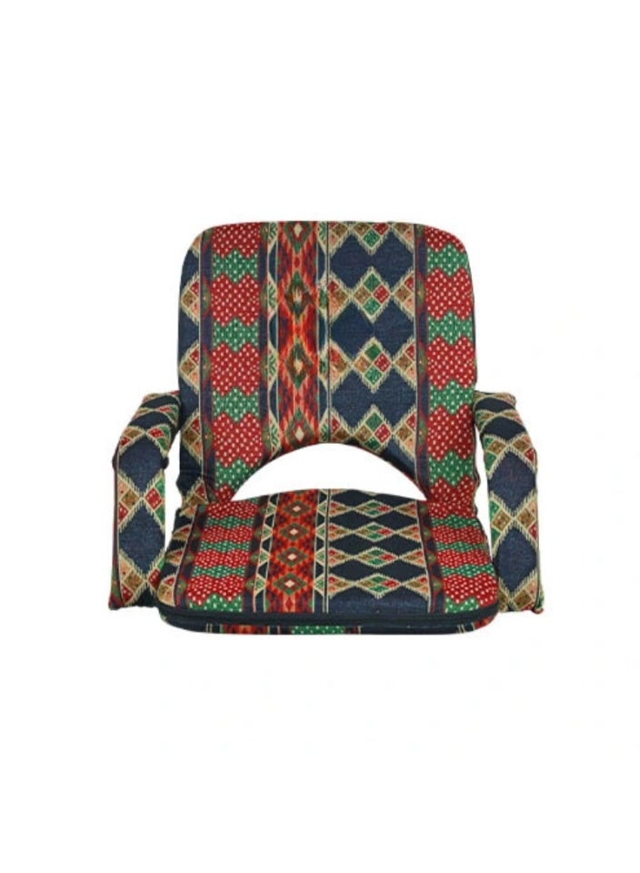 سمارت هوم كرسي أرضي فاخر قابل للطي مع مسند ذراع – كرسي استرخاء ، مريح للاسترخاء ، دعامة ظهر مريحة، طي سهل للتخزين، مثالي لغرفة المعيشة والألعاب ، بحجم 55×50×50 سم - Image 4