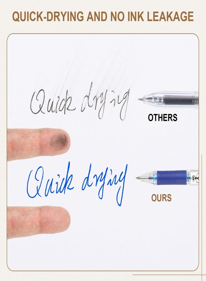 PATIKIL 0.5mm Erasable Pens, 24 Pack Blue Ink Erasable Gel Pens Smooth Writing for Home Office Business Art Writing Note Taking, Clear AKP61115B - Image 4
