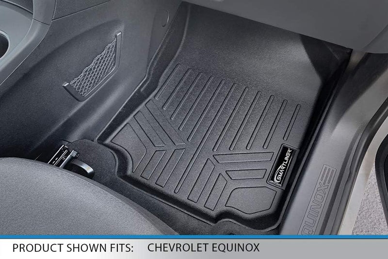 SMARTLINER Custom Fit Floor Mats 2 Rows and Cargo Liner Black for 2018-2019 Chevrolet Equinox - Image 3