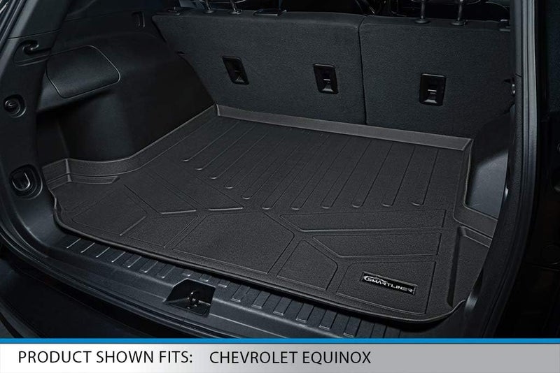 SMARTLINER Custom Fit Floor Mats 2 Rows and Cargo Liner Black for 2018-2019 Chevrolet Equinox - Image 5