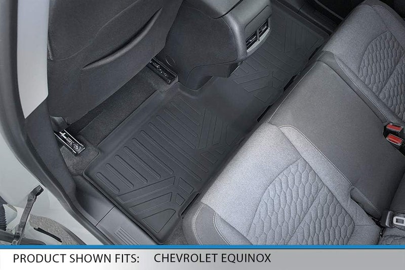 SMARTLINER Custom Fit Floor Mats 2 Rows and Cargo Liner Black for 2018-2019 Chevrolet Equinox - Image 4