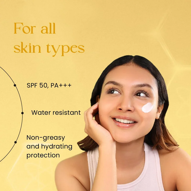 Skininspired Clear SkinInspired Total Care Gel Sunscreen | SPF 50+ PA+++ | Broad Spectrum | Ultra Light Gel | All Skin Types | For Both Men & Women | Airless Pump - 50 ml  | Best Price UAE