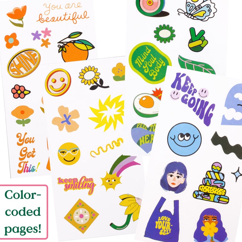 ban.do Sticker Book with Over 700 Assorted Stickers, 35 Sticker Sheets with Fun Stickers, Colorful Sticker Pack with Aesthetic Stickers for Scrapbooking Planners or Journals, Issue 8 - Image 4