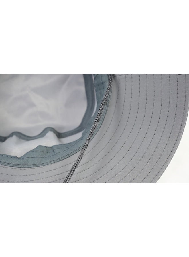 NIBEMINENT Men Women Sun Hat Cowboy Hat with Straw Wide Brim Bucket Breathable Boonie Hats for Fishing, Hiking, Garden, Beach - Image 3