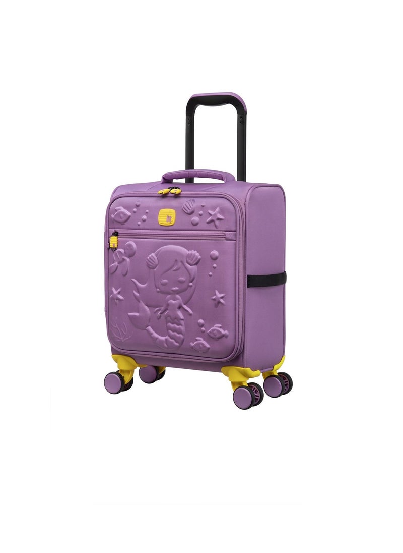it Luggage it luggage KIDS Model Mermaid Reef, Kids Unisex Suitcase, Children's Carry-On with Mermaid Design, Polyester Soft Outer Shell Molded EVA, 25Liters, 2.06Kg, Size Under seat, 12-3089-08, Light Pansy  - Image 2