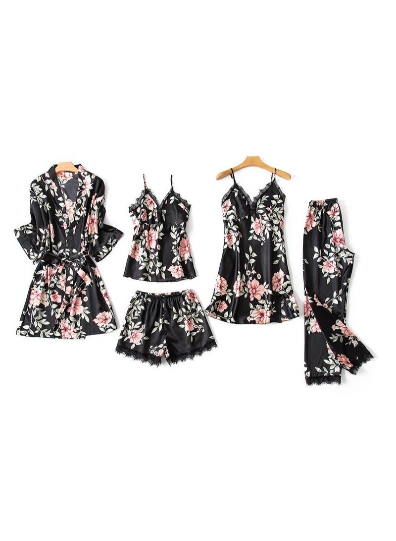 Five-Piece Suspender Pajamas Set that Can Be Worn In All Seasons
