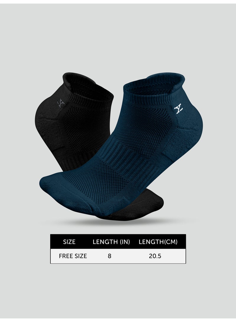 XYXX XYXX Men's Cotton Blend Modern Intellieaze Everyday Ankle-Length Socks With Odour-Free Freshness pack of 4  - Image 5