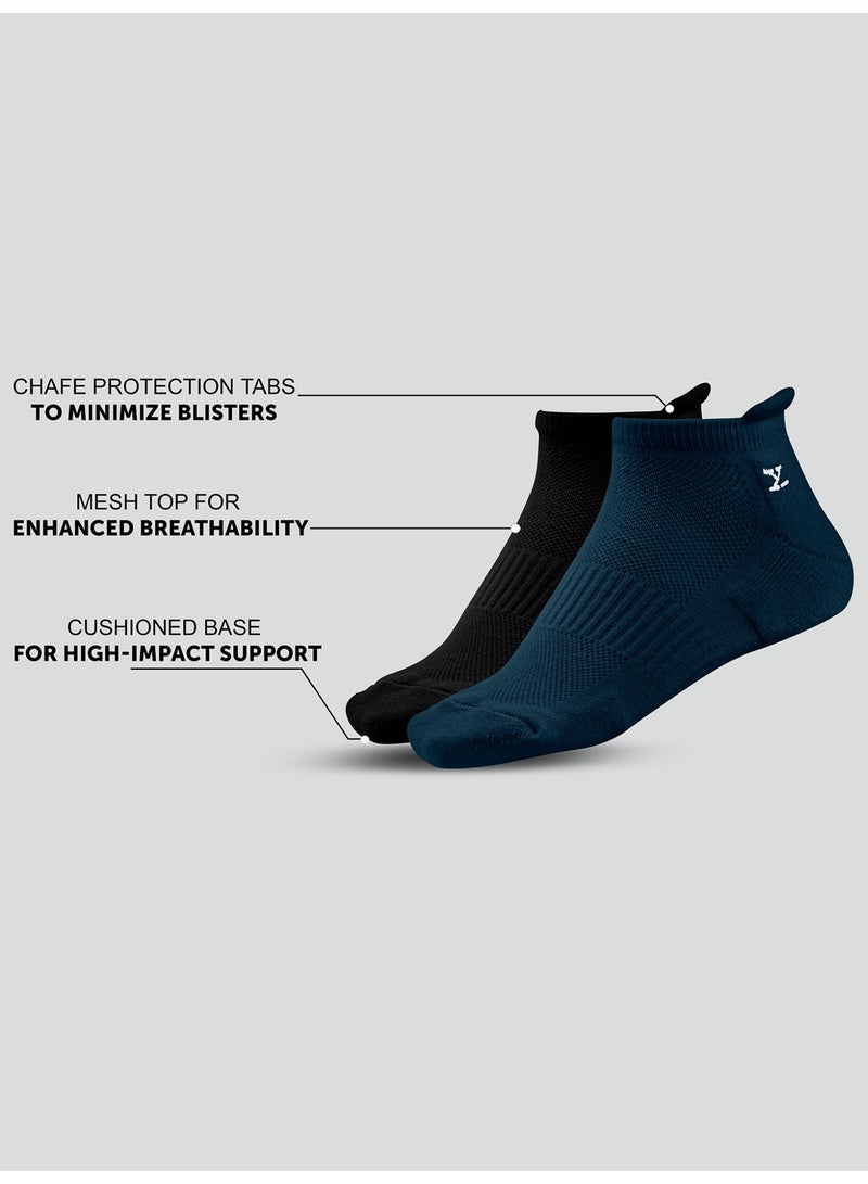 XYXX XYXX Men's Cotton Blend Modern Intellieaze Everyday Ankle-Length Socks With Odour-Free Freshness pack of 4  - Image 3