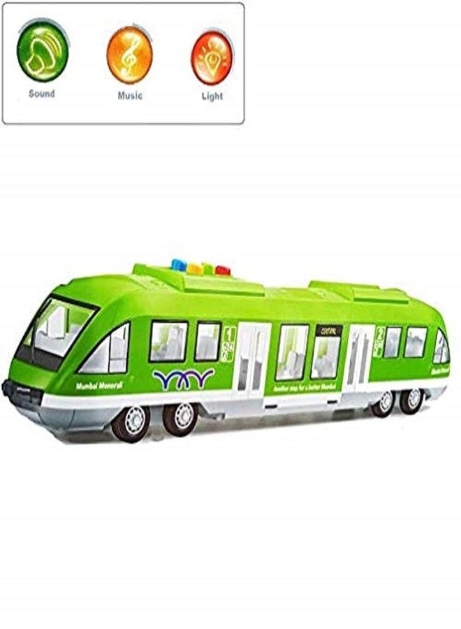 Space Enterprises Monorail Train Toy for Kids, Big Size Train Set for Kids with Light and Sound, Bump and Go Musical Toy Train - Image 2