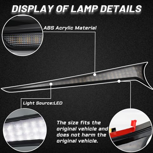 PGTOPONE Centra Front Grille LED Lights,Tail Light Lamps Turn Signal Feature, Front hood light Compatible with Toyota Camry 2018-2023 SE XSE TRD - Image 2