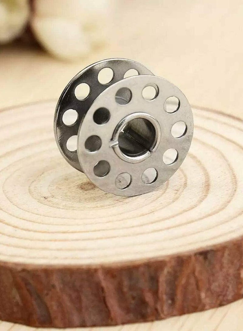 SYOSI Bobbins Metal Bobbins 20PCS Bobbins for Sewing Machine, Premium Bobbins for Bro-Ther Sin-ger Baby Lock Sewing Machine Standard Size Sewing Machine Bobbins Sewing Machine Accessories - Image 5