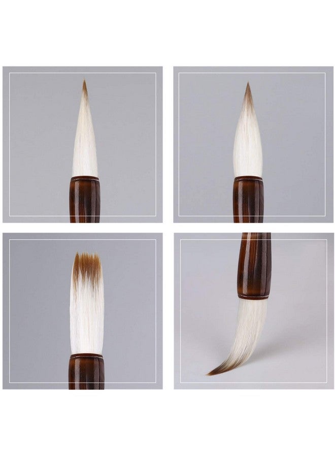Megrez Chinese Calligraphy Brush Kanji Japanese Art Sumi Writing Painting Drawing Practicing Brush Set For Students And Beginners Wolf Sheep Mix Brush Set Of 3 (Sml) - Image 5
