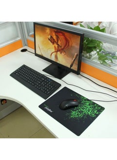 Extended Large Slim Anti-Slip Razer Pattern Soft Rubber Smooth Cloth Surface Game Keyboard Mouse Pad Mat, Size: 317 x 244 x 2 mm