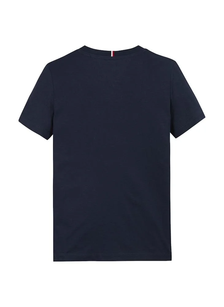 تومي هيلفيغر Kids Monotype 1985 Logo Label Regular T-Shirt