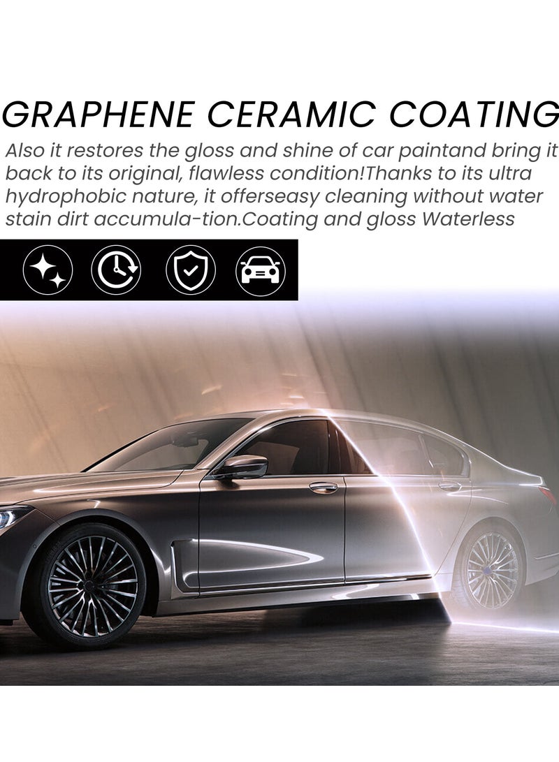 RAYHONG Graphene Ceramic Coating with Sponge*1,Twoel*1,Gloves*2,Coated cloth*2 - Image 3